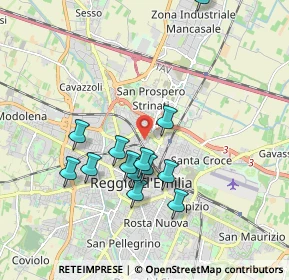 Mappa Via Paolo Borsellino, 42124 Reggio nell'Emilia RE, Italia (1.72769)