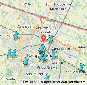 Mappa Via Paolo Borsellino, 42124 Reggio nell'Emilia RE, Italia (2.35667)