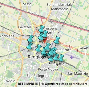 Mappa Via Paolo Borsellino, 42124 Reggio nell'Emilia RE, Italia (1.21722)