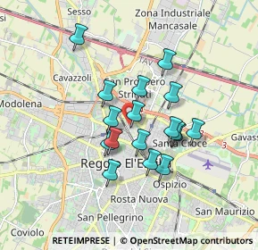 Mappa Via Paolo Borsellino, 42124 Reggio nell'Emilia RE, Italia (1.39294)