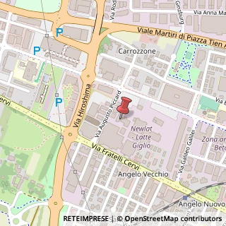 Mappa Via Augusto Piccard, 18, 42124 Reggio nell'Emilia, Reggio nell'Emilia (Emilia Romagna)
