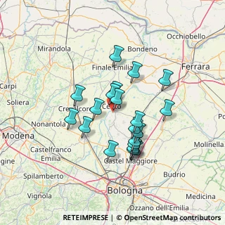 Mappa Via Pioppe, 40066 Pieve di cento BO, Italia (11.581)