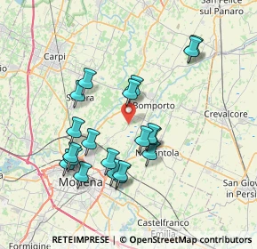 Mappa Strada di San Clemente, 41030 Bastiglia MO, Italia (7.0415)