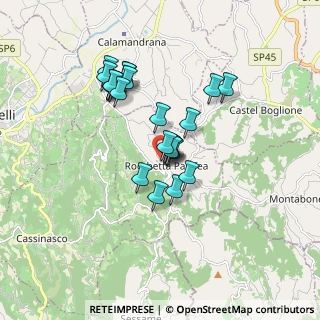 Mappa Via Giuseppe Mazzini, 14042 Rocchetta Palafea AT, Italia (1.39583)