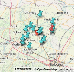 Mappa SP 84, 40014 Crevalcore BO, Italia (10.297)