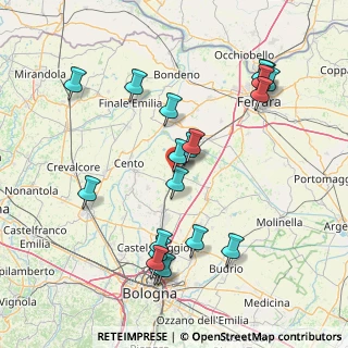 Mappa Via Giuseppe Massarenti, 40018 San Pietro In Casale BO, Italia (16.8935)