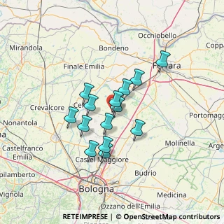 Mappa Via Giuseppe Massarenti, 40018 San Pietro In Casale BO, Italia (10.54)
