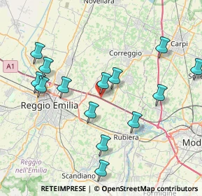 Mappa Autostrada del Sole, 42015 Reggio nell'Emilia RE, Italia (8.44929)