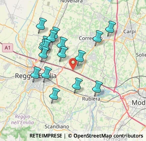 Mappa Autostrada del Sole, 42015 Reggio nell'Emilia RE, Italia (6.99765)