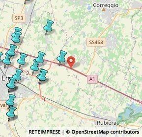 Mappa Autostrada del Sole, 42015 Reggio nell'Emilia RE, Italia (6.375)