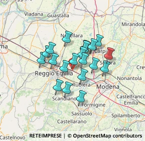 Mappa Autostrada del Sole, 42015 Correggio RE, Italia (9.808)