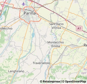Mappa 43022 Montechiarugolo PR, Italia (7.8745)
