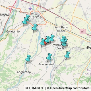 Mappa Via Industria, 43030 Basilicanova PR, Italia (6.57083)