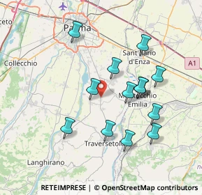 Mappa Via Industria, 43030 Basilicanova PR, Italia (6.95357)