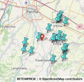 Mappa Via Industria, 43030 Basilicanova PR, Italia (7.428)