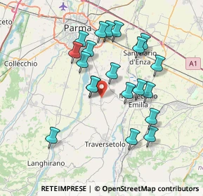 Mappa Via Industria, 43030 Basilicanova PR, Italia (6.951)