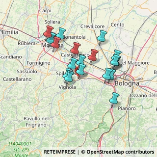 Mappa Via Castelfranco, 40053 Valsamoggia BO, Italia (12.60842)