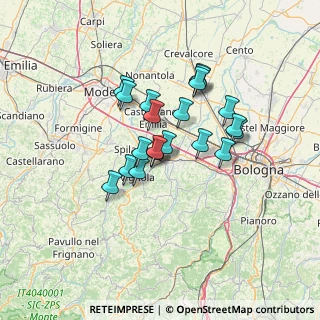 Mappa Via Castelfranco, 40053 Valsamoggia BO, Italia (10.532)