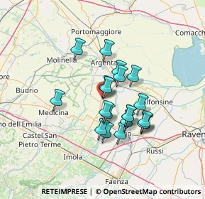 Mappa 48017 Conselice RA, Italia (10.6945)