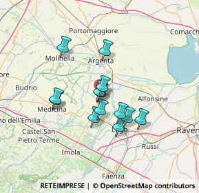 Mappa 48017 Conselice RA, Italia (10.37538)