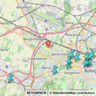 Mappa Via del Triumvirato, 40122 Bologna BO, Italia (3.32182)