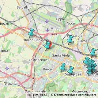 Mappa Via del Triumvirato, 40122 Bologna BO, Italia (3.21308)