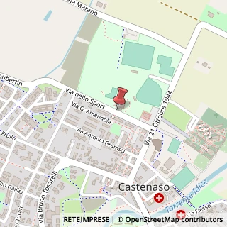 Mappa Via dello Sport, 2, 40055 Castenaso, Bologna (Emilia Romagna)