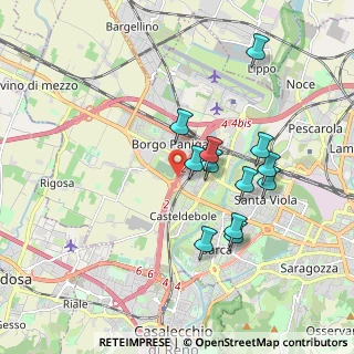 Mappa Tangenziale nord di Bologna & Rotonda Benedetto Croce, 40132 Bologna BO, Italia (1.69333)