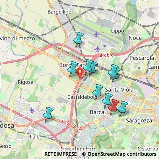 Mappa Tangenziale nord di Bologna & Rotonda Benedetto Croce, 40132 Bologna BO, Italia (1.73182)