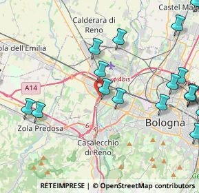 Mappa Tangenziale nord di Bologna & Rotonda Benedetto Croce, 40132 Bologna BO, Italia (5.66889)