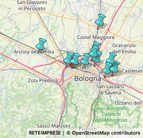 Mappa Via Ponte Romano, 40133 Bologna BO, Italia (5.66273)