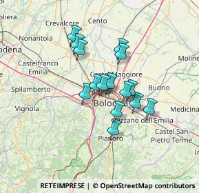 Mappa Via Ponte Romano, 40133 Bologna BO, Italia (10.02467)