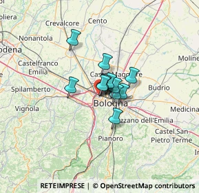 Mappa Via Ponte Romano, 40133 Bologna BO, Italia (6.06167)