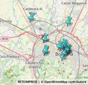 Mappa Via Ponte Romano, 40133 Bologna BO, Italia (3.67938)