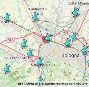 Mappa Via Edgard Allan Poe, 40132 Bologna BO, Italia (6.11875)