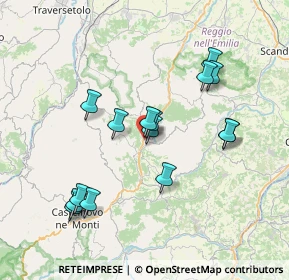 Mappa Via Caduti della Bettola, 42034 Casina RE, Italia (7.126)