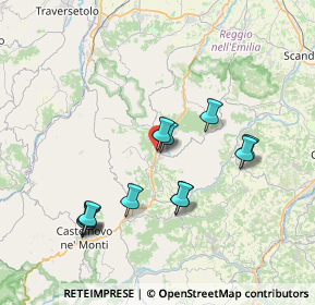 Mappa Via Caduti della Bettola, 42034 Casina RE, Italia (7.365)