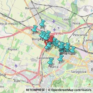 Mappa Via Caduti di Amola, 40132 Bologna BO, Italia (1.2145)