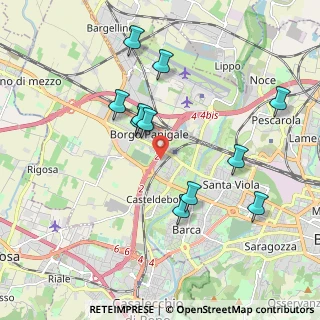 Mappa Via Caduti di Amola, 40132 Bologna BO, Italia (1.92818)