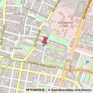 Mappa Via Ferrarese, 131, 40128 Bologna, Bologna (Emilia Romagna)