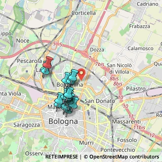 Mappa Via Ferruccio Parri, 40128 Bologna BO, Italia (1.6105)