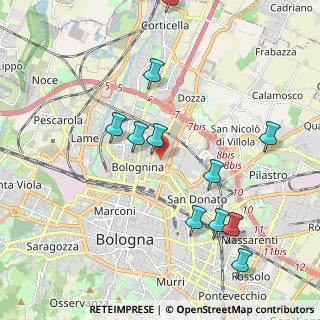 Mappa Via Ferruccio Parri, 40128 Bologna BO, Italia (2.22636)