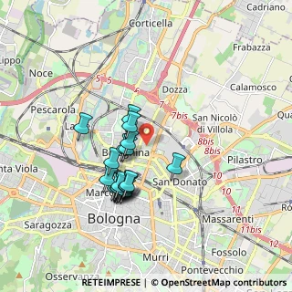 Mappa Via Ferruccio Parri, 40128 Bologna BO, Italia (1.5615)