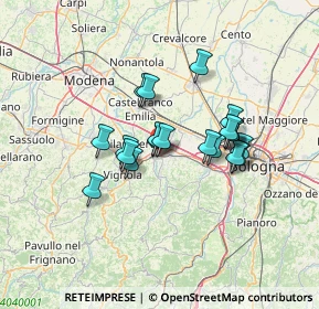 Mappa Via Moretto, 40053 Valsamoggia BO, Italia (10.504)