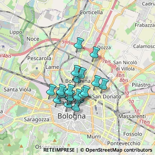 Mappa Via di Corticella, 40139 Bologna BO, Italia (1.44)