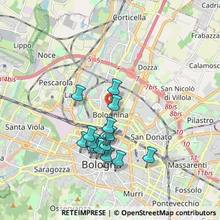 Mappa Via di Corticella, 40139 Bologna BO, Italia (1.69267)