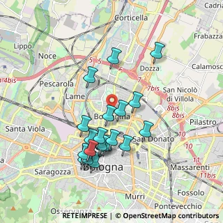 Mappa Via di Corticella, 40139 Bologna BO, Italia (1.763)