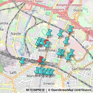 Mappa Via di Corticella, 40139 Bologna BO, Italia (0.9645)
