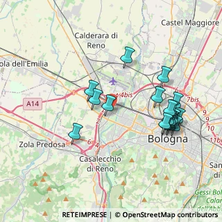 Mappa Via Emilia Ponente, 40132 Borgo Panigale BO, Italia (3.97222)