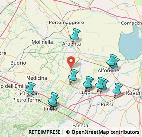 Mappa Via G. Buscaroli, 48017 Conselice RA, Italia (16.55833)